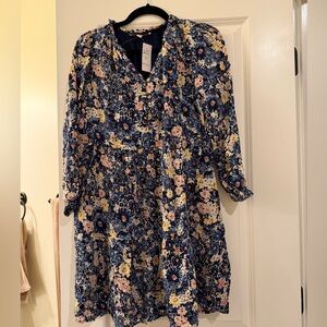 LOFT Floral Mini Dress